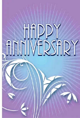 Floral Anniversary Card Greeting Card