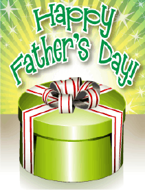 Green Box Small Father's Day Card Greeting Card