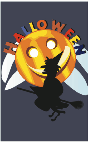 Halloween Card with Witch Greeting Card