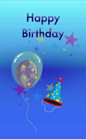 Party Hat Birthday Card Greeting Card