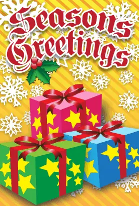 Seasons Greetings Packages Card Greeting Card