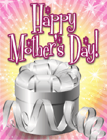 Silver Box Small Mother's Day Card Greeting Card
