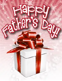 White Gift Small Father's Day Card Greeting Card