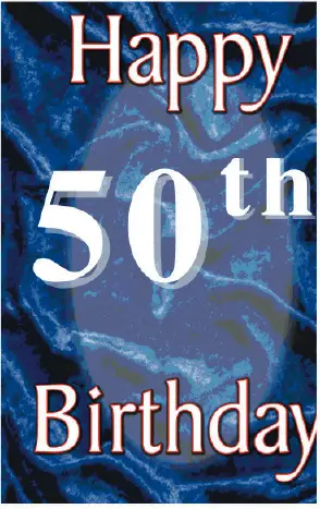 Birthday Card 50 Years Greeting Card