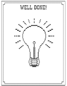 Dot Matrix Well Done greeting card