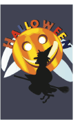 Halloween Card with Witch