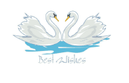 Wedding Card with Swans